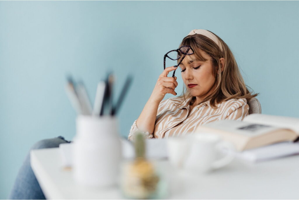 woman with chronic stress experiences burnout
